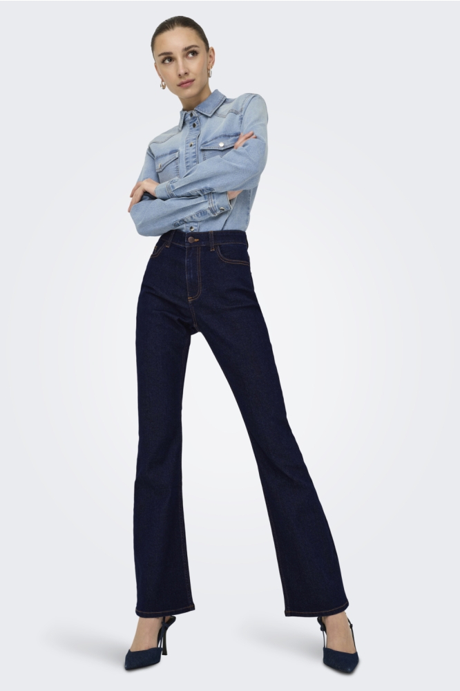 JDYMOON HW BOOTCUT JNSRINSE BLUE DN 15354190 Dark Blue Denim/ RINSE BLUE